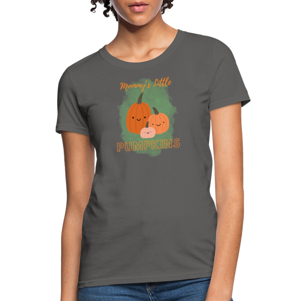 Mommy's Little Pumpkins Women's T-Shirt - charcoal