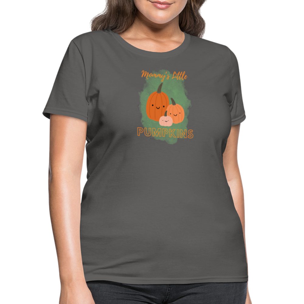 Mommy's Little Pumpkins Women's T-Shirt - charcoal