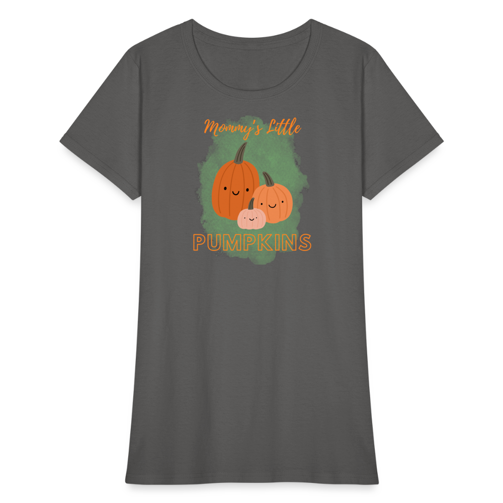 Mommy's Little Pumpkins Women's T-Shirt - charcoal