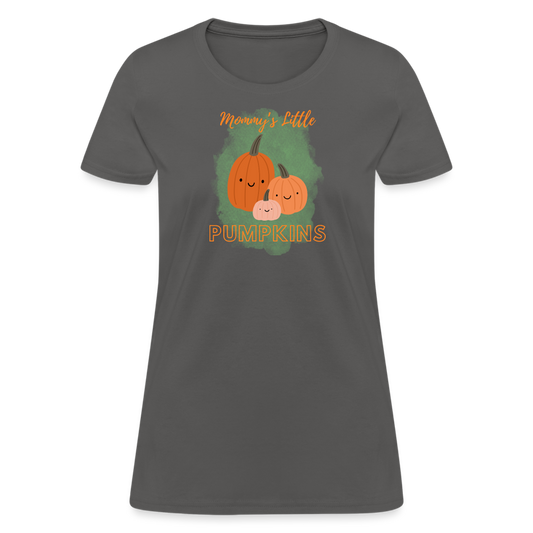 Mommy's Little Pumpkins Women's T-Shirt - charcoal
