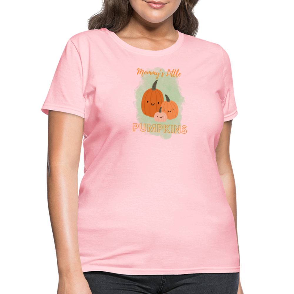 Mommy's Little Pumpkins Women's T-Shirt - pink