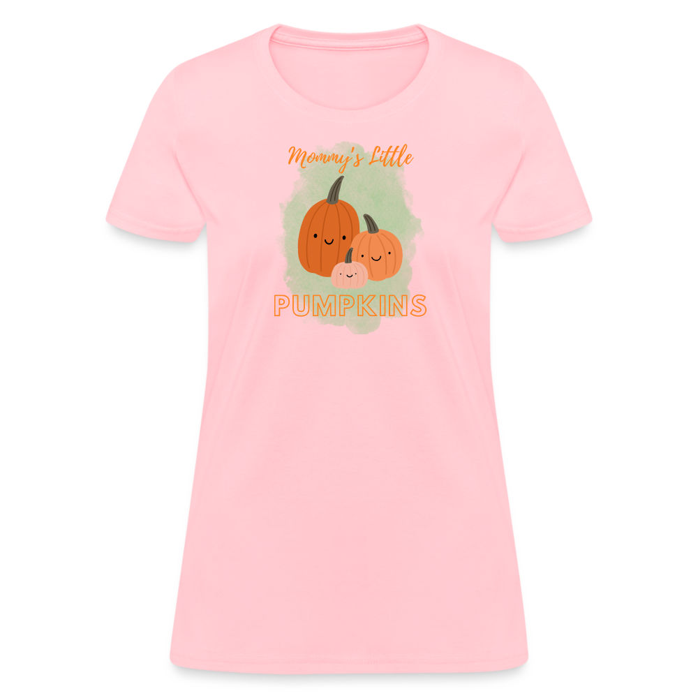 Mommy's Little Pumpkins Women's T-Shirt - pink