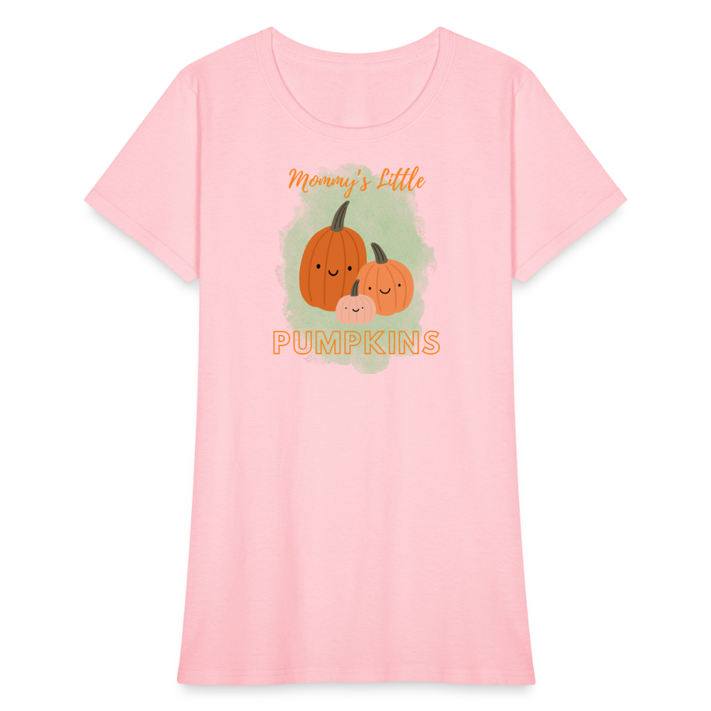 Mommy's Little Pumpkins Women's T-Shirt - pink