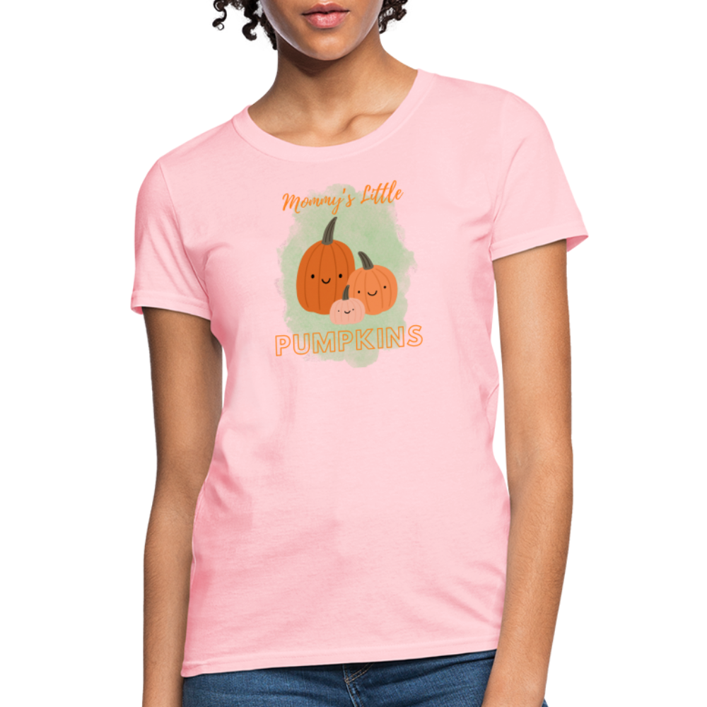 Mommy's Little Pumpkins Women's T-Shirt - pink