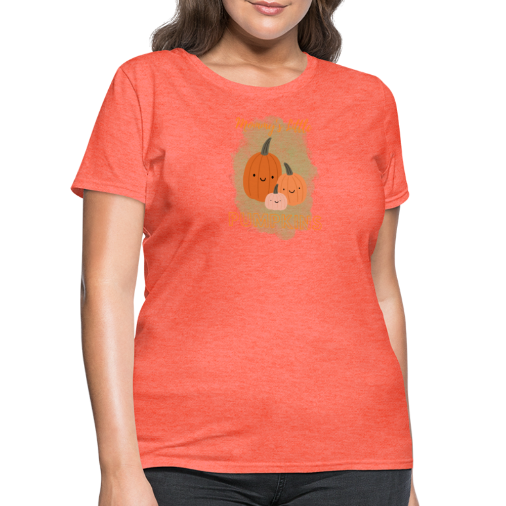 Mommy's Little Pumpkins Women's T-Shirt - heather coral