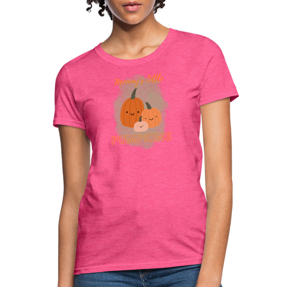Mommy's Little Pumpkins Women's T-Shirt - heather pink