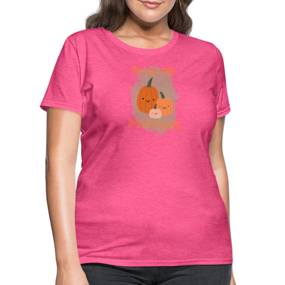 Mommy's Little Pumpkins Women's T-Shirt - heather pink