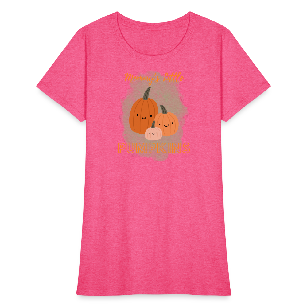 Mommy's Little Pumpkins Women's T-Shirt - heather pink