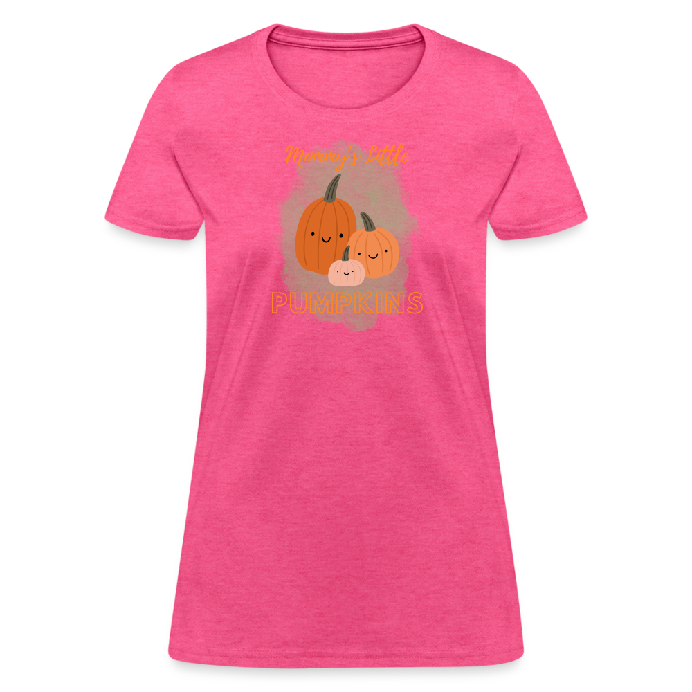 Mommy's Little Pumpkins Women's T-Shirt - heather pink