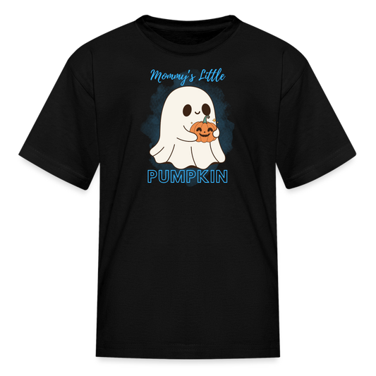 Mommy's Blue Pumpkin Kids' T-Shirt - black