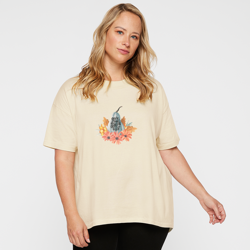 Grateful HeartWomen's Hi-Lo Tee - Natural