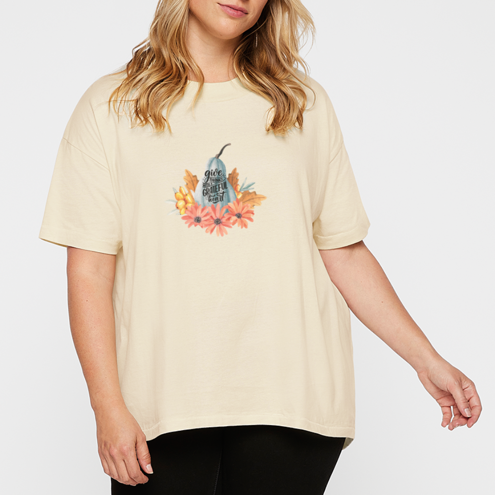 Grateful HeartWomen's Hi-Lo Tee - Natural